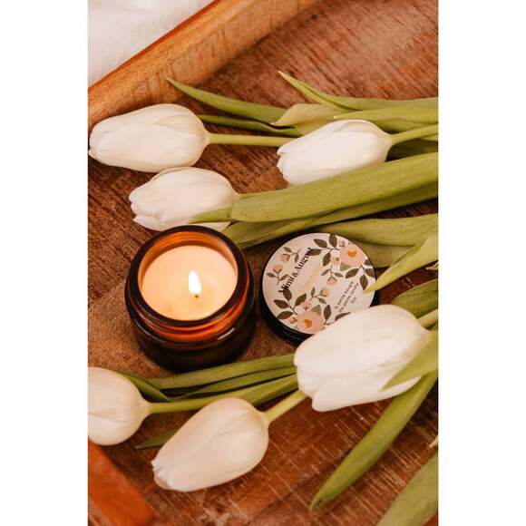 Fleurette - mini candle 2 oz Updated Pattern - Picture 2 of 4